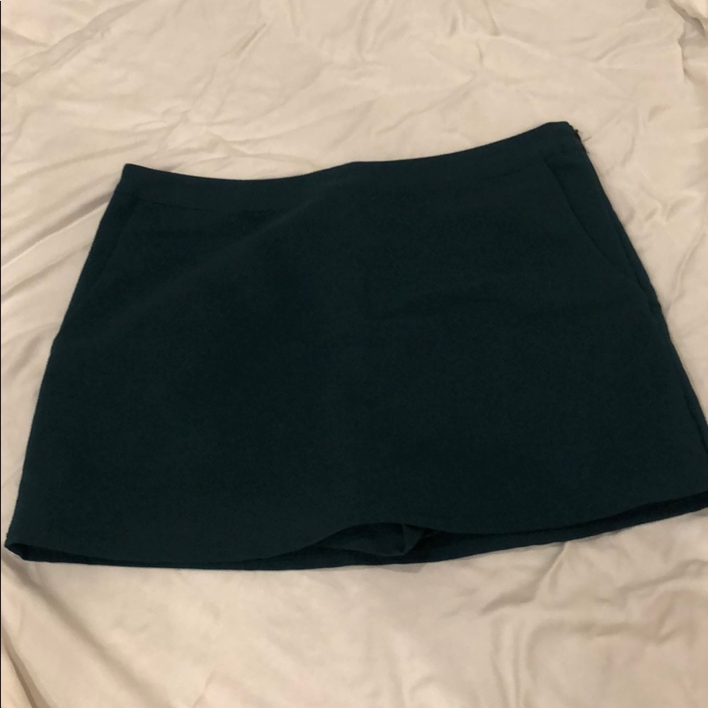 Dark Green Mini Skort